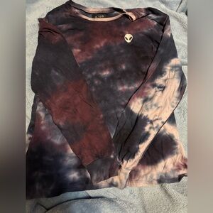 Alien Logo Tie-Dye Long Sleeve Tee